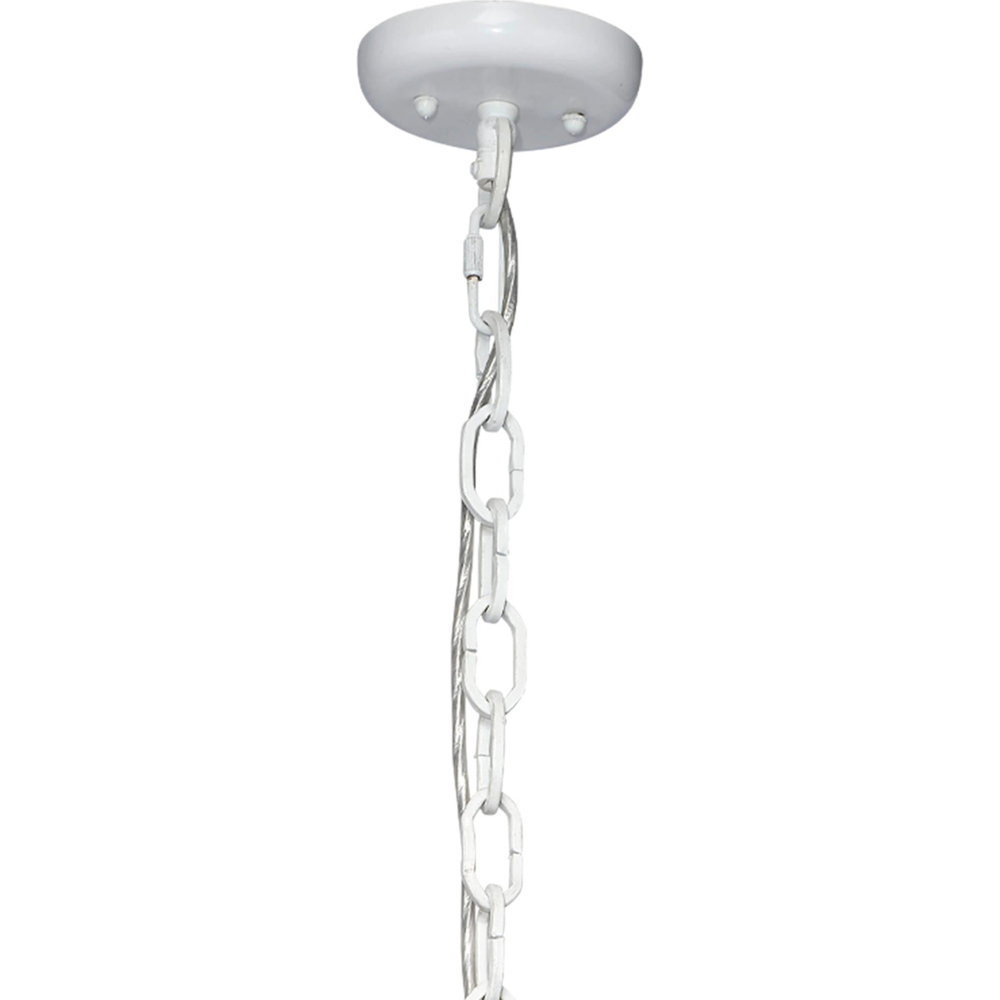 Strand Pendant by Jamie Young. Made from mango wood, metal: iron in a coastal style.