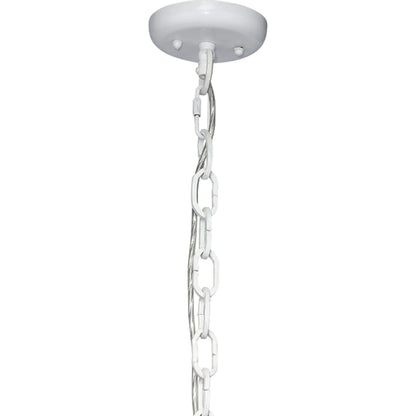 Strand Pendant by Jamie Young. Made from mango wood, metal: iron in a coastal style.