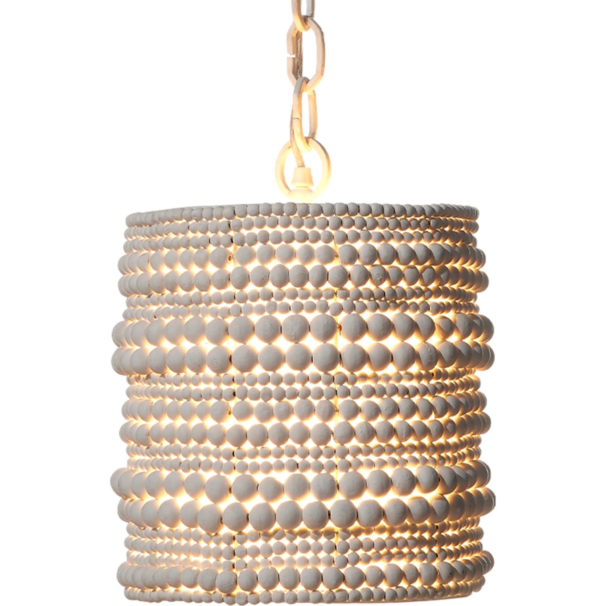 Strand Pendant by Jamie Young. Made from mango wood, metal: iron in a coastal style.