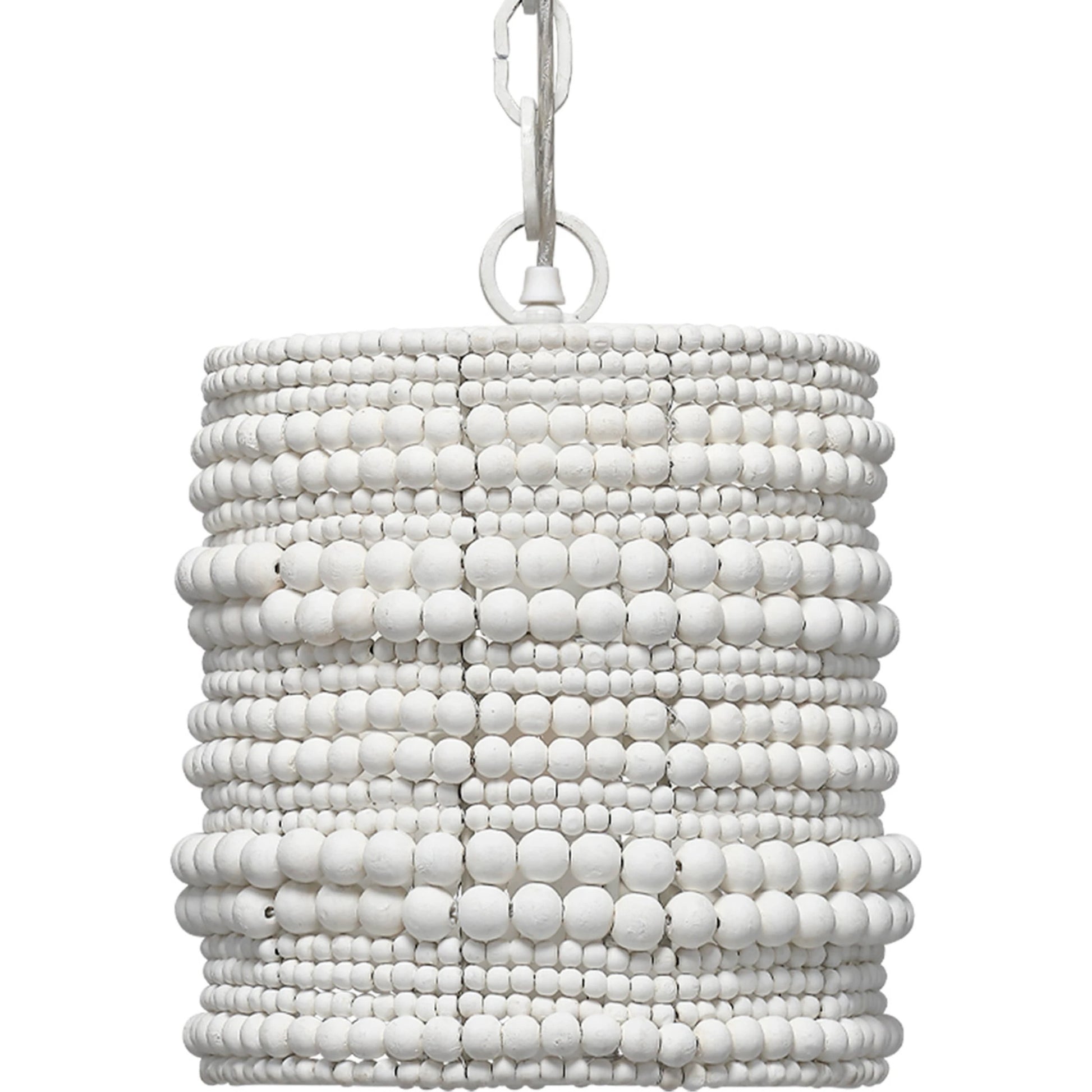 Strand Pendant by Jamie Young. Made from mango wood, metal: iron in a coastal style.