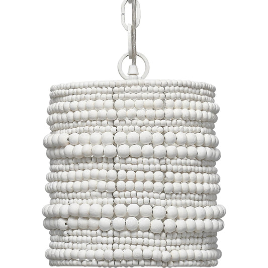 Strand Pendant by Jamie Young. Made from mango wood, metal: iron in a coastal style.