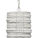 Strand Pendant by Jamie Young. Made from mango wood, metal: iron in a coastal style.