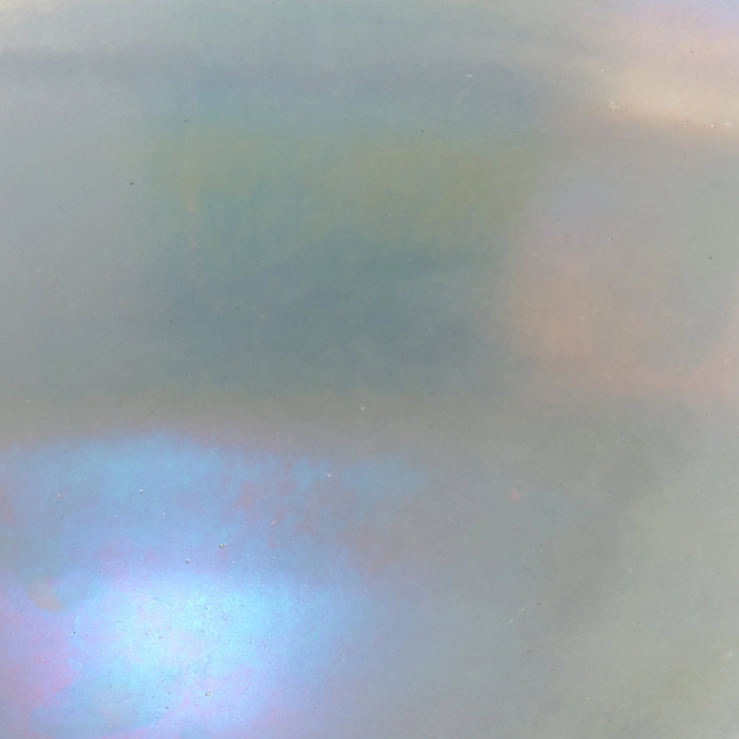 003 SI-1961333 | Closeup | Vapor Bowl Semi-Flush Mount by Jamie Young in antique brass, grey metallic glass. Made from glass in a modern style.