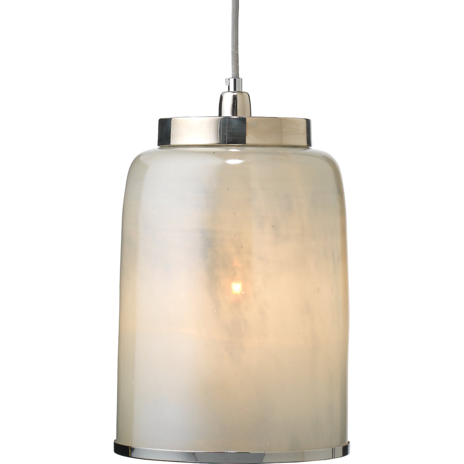 Vapor Pendant by Jamie Young in aqua metallic glass. Made from glass in a eclectic & global style.