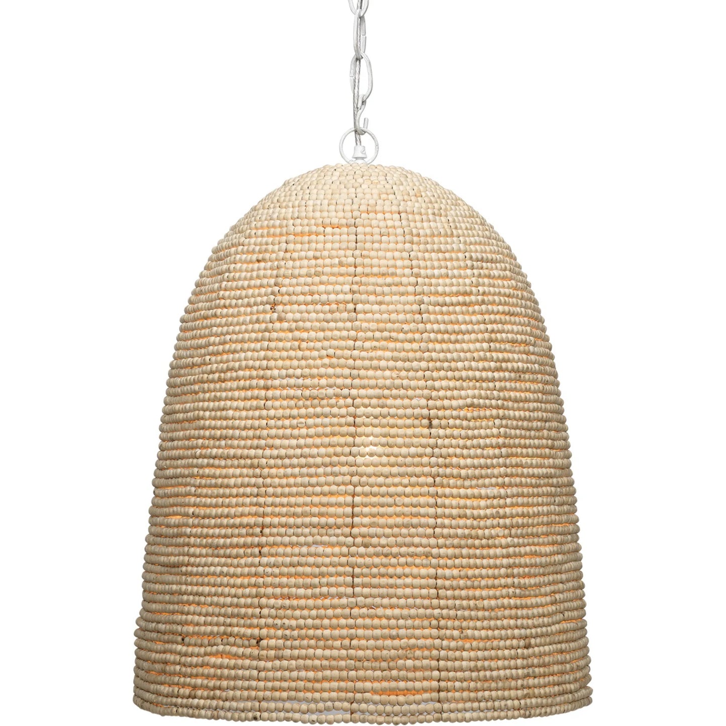 003 SR-819741 | Additional Silo | Waterfront Pendant by Jamie Young in off white. Made from iron, mango wood in a coastal style.