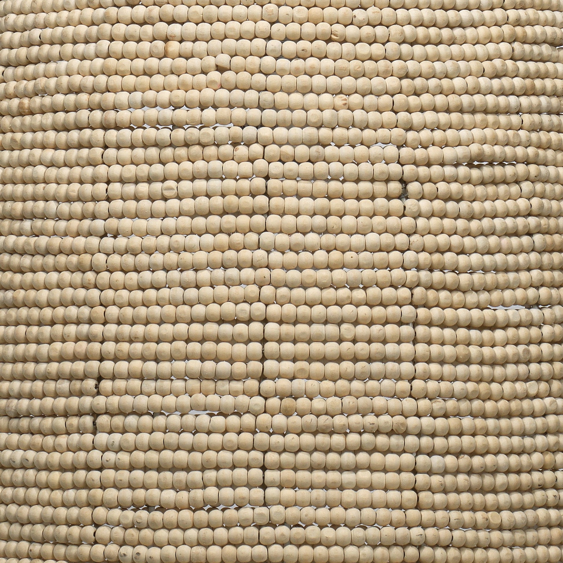 Waterfront Pendant by Jamie Young in off white. Made from iron, mango wood in a coastal style.