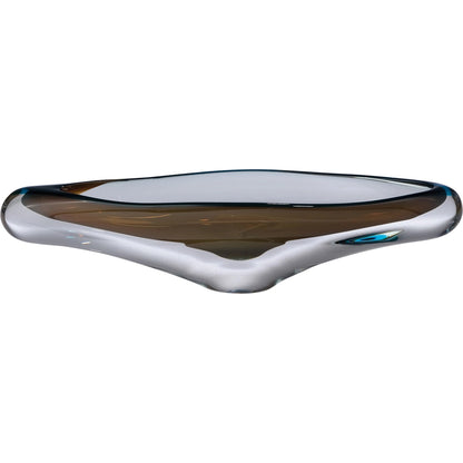 Canoe Bowl by Global Views. Made from art glass in a eclectic & global style.