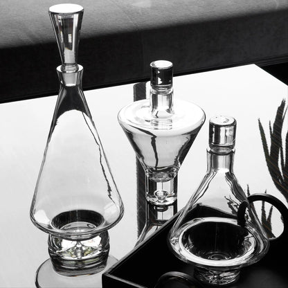 Fat Bottom Decanter by Global Views. Made from glass in a modern style.