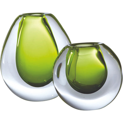 Ice Vase by Global Views. Made from art glass in a modern style.