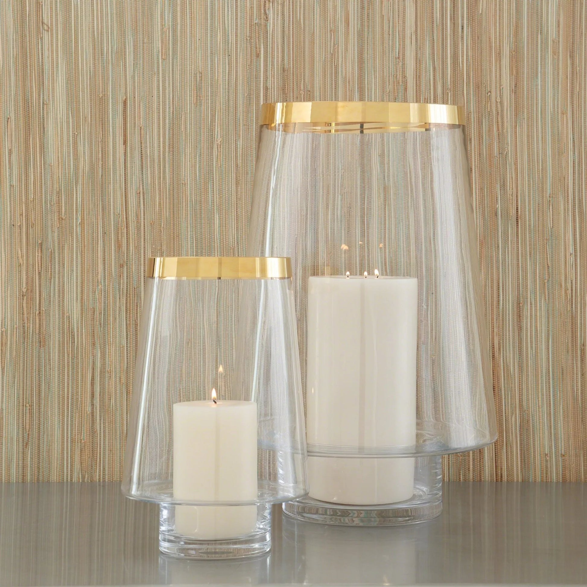 Banded Hurricane by Global Views. Made from glass in a transitional style.