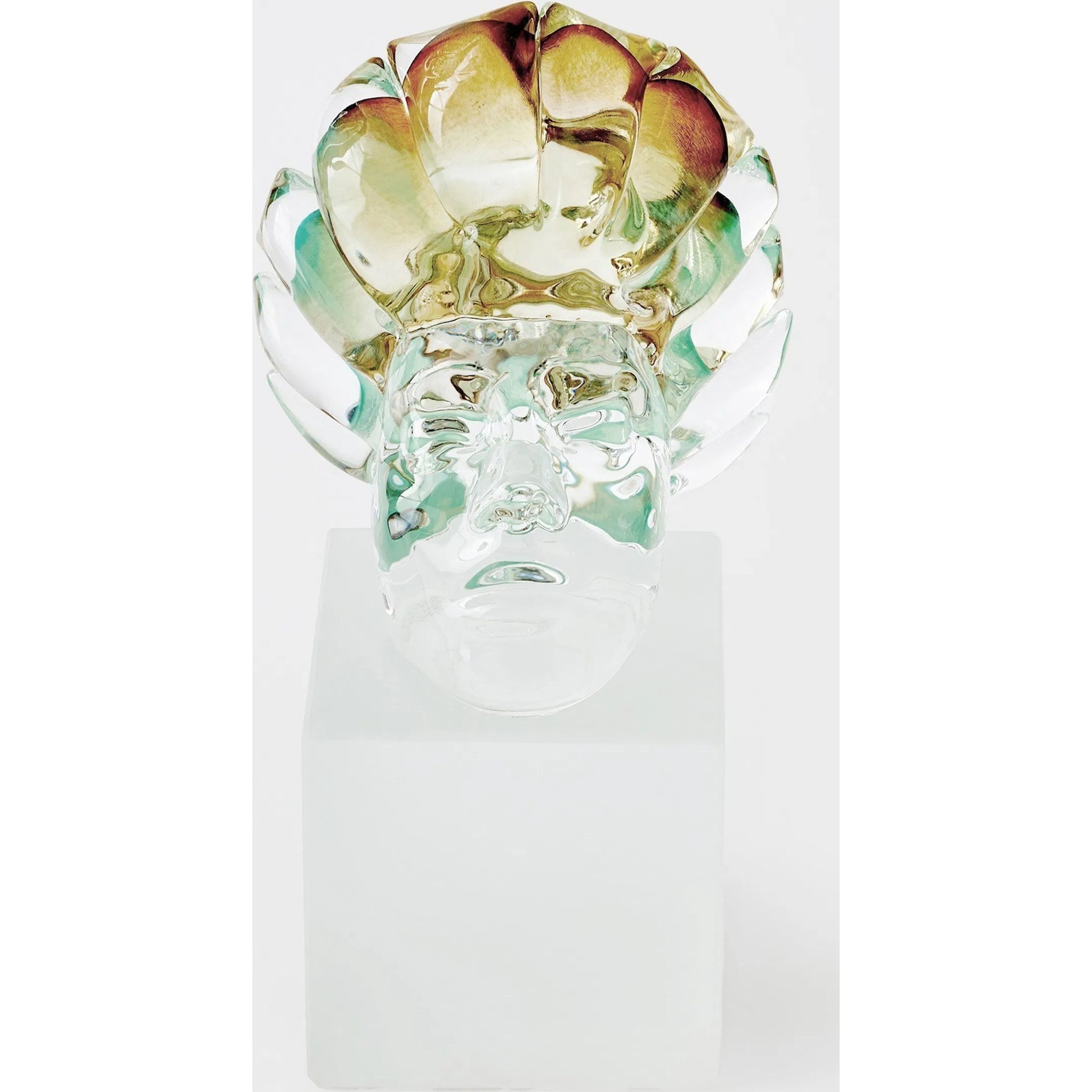 Royal Portrait II by Global Views in scallop crown. Made from artglass in a eclectic & global style.
