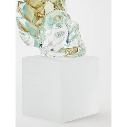 Royal Portrait II by Global Views in scallop crown. Made from artglass in a eclectic & global style.