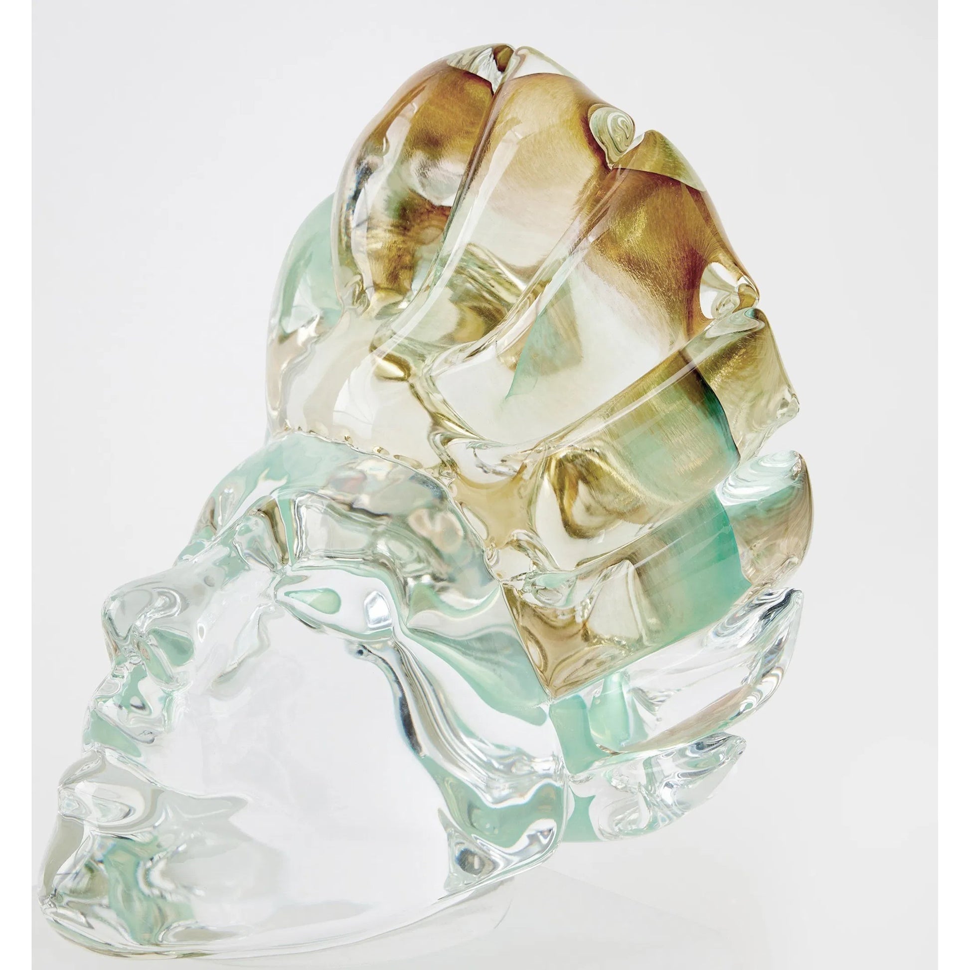 Royal Portrait II by Global Views in scallop crown. Made from artglass in a eclectic & global style.