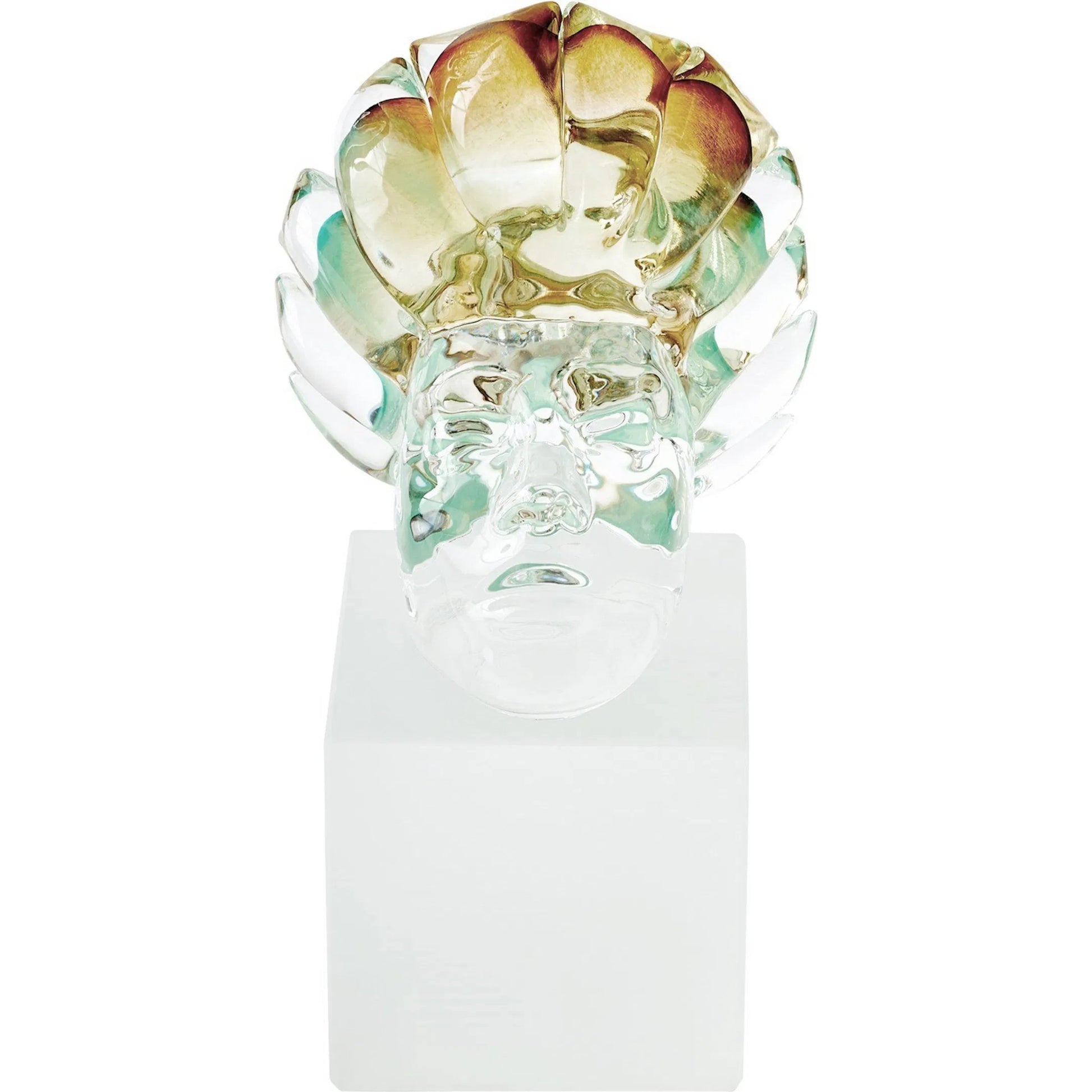 Royal Portrait II by Global Views in scallop crown. Made from artglass in a eclectic & global style.