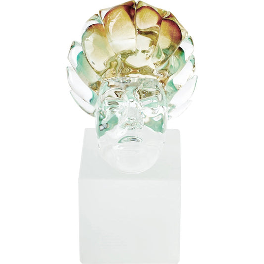 Royal Portrait II by Global Views in scallop crown. Made from artglass in a eclectic & global style.