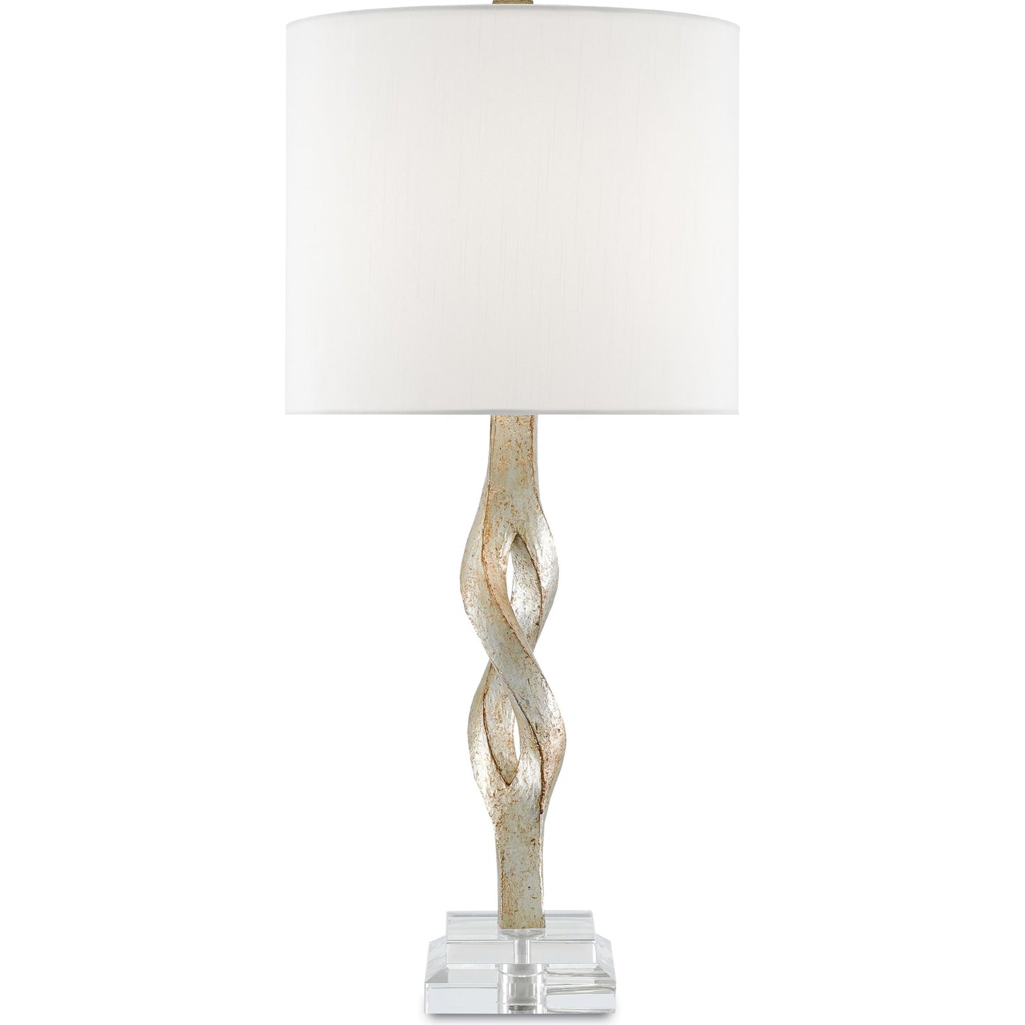 002 S-223117 | Additional Silo | Elyx Table Lamp by Currey and Company in chinois silver leaf, clear. Made from composite, acrylic in a modern style.