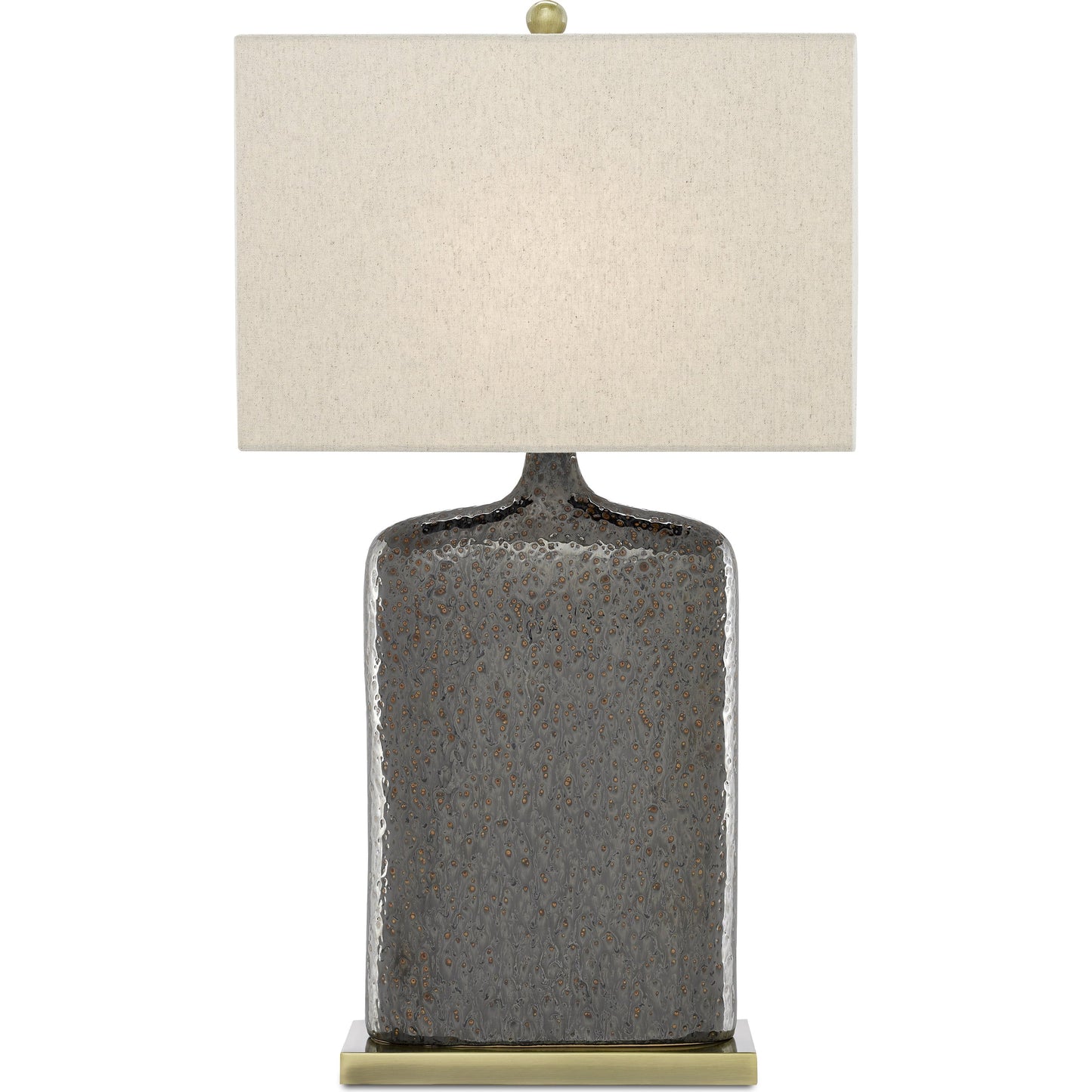 011 S-223140 | Additional Silo | Musing Table Lamp by Currey and Company in rustic metallic bronze, bronze. Made from ceramic, metal in a modern style.