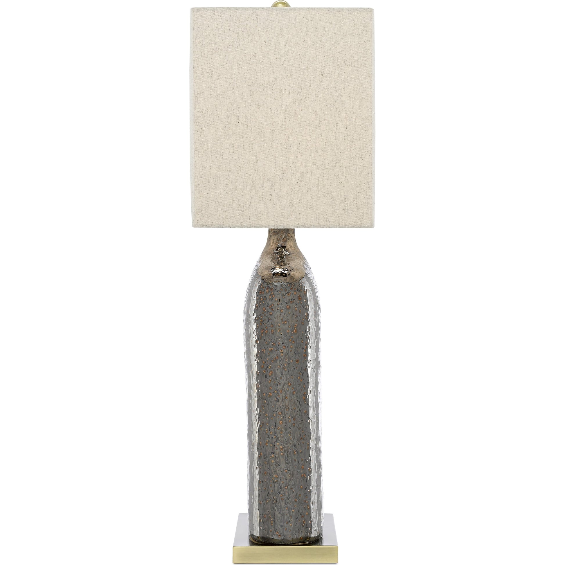 Musing Table Lamp by Currey and Company in rustic metallic bronze, bronze. Made from ceramic, metal in a modern style.