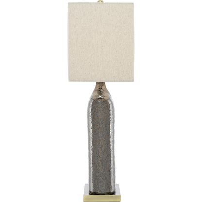 Musing Table Lamp by Currey and Company in rustic metallic bronze, bronze. Made from ceramic, metal in a modern style.