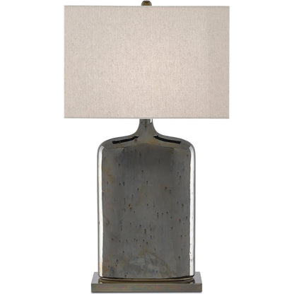 Musing Table Lamp by Currey and Company in rustic metallic bronze, bronze. Made from ceramic, metal in a modern style.