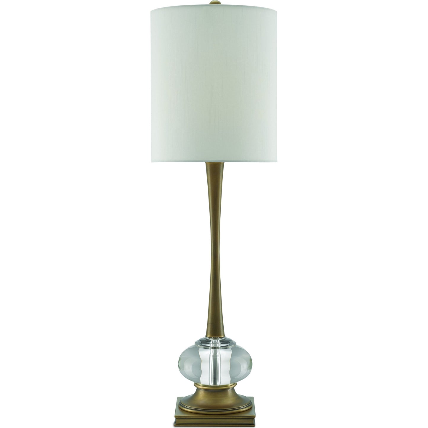 002 S-223212 | Additional Silo | Giovanna Table Lamp by Currey and Company in antique brass, clear. Made from brass, optic crystal in a traditional style.