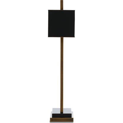 Otto Table Lamp by Currey and Company in antique brass, oil rubbed bronze. Made from metal in a modern style.