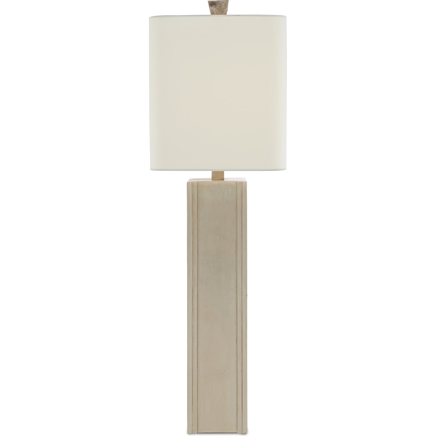 003 SR-381077 | Additional Silo | Calloway Table Lamp by Currey and Company in light mica, silver leaf. Made from mica, wood in a modern style.
