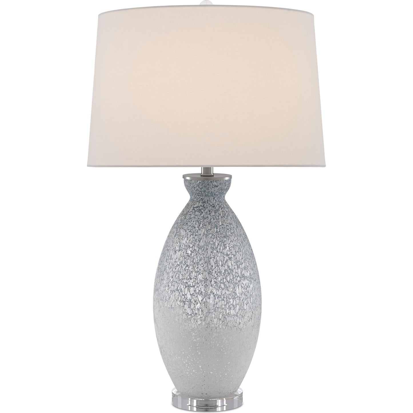 000 SR-381163 | Additional Silo | Hatira Table Lamp by Currey and Company in pale blue, white. Made from glass, optic crystal in a modern style.