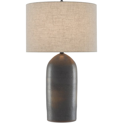 Munby Table Lamp by Currey and Company in rust, iron. Made from ceramic, metal in a rustic style.