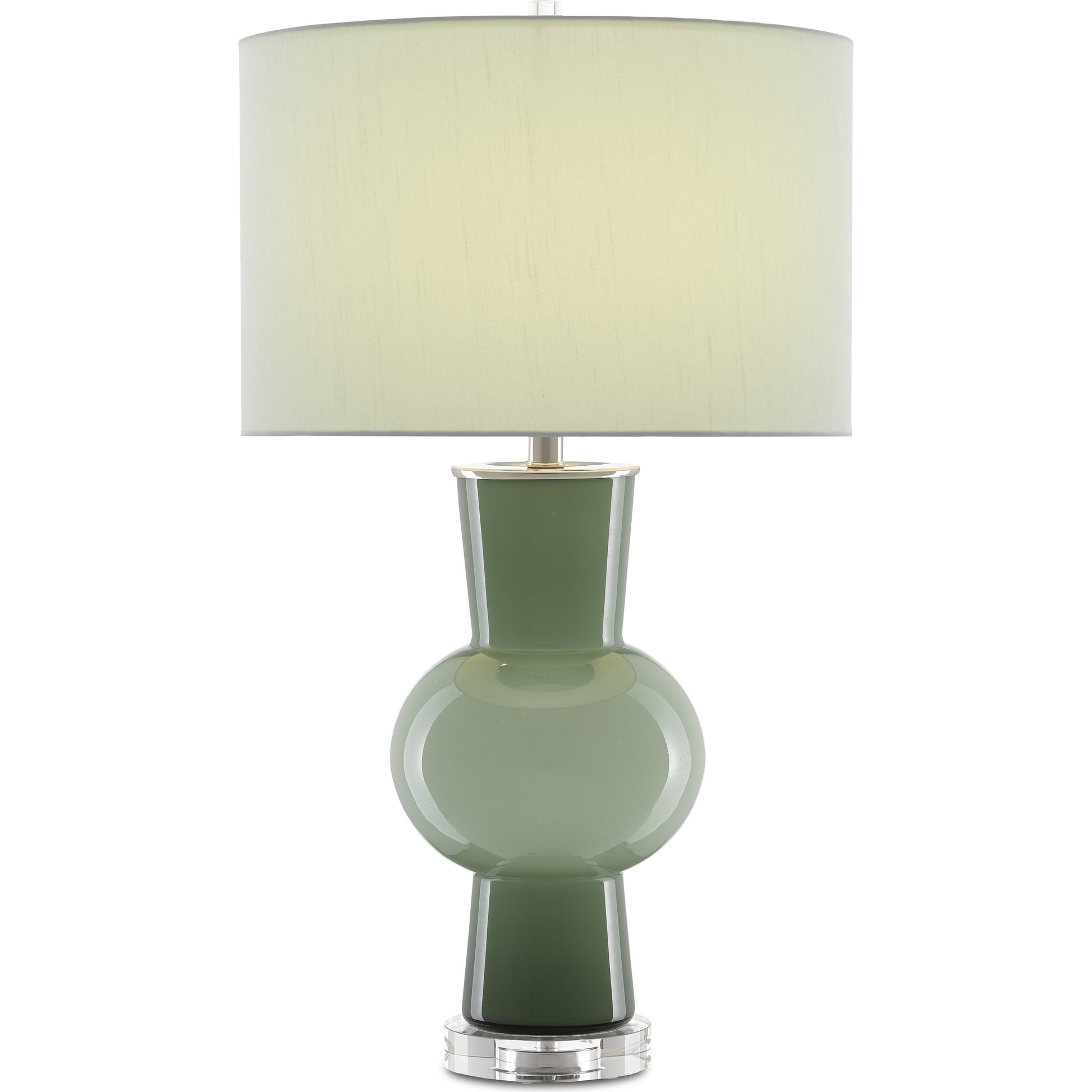 Duende Table Lamp by Currey and Company. Made from glass, optic crystal in a eclectic & global style.