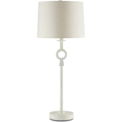 Germaine Table Lamp by Currey and Company in antique brass. Made from aluminum in a transitional style.