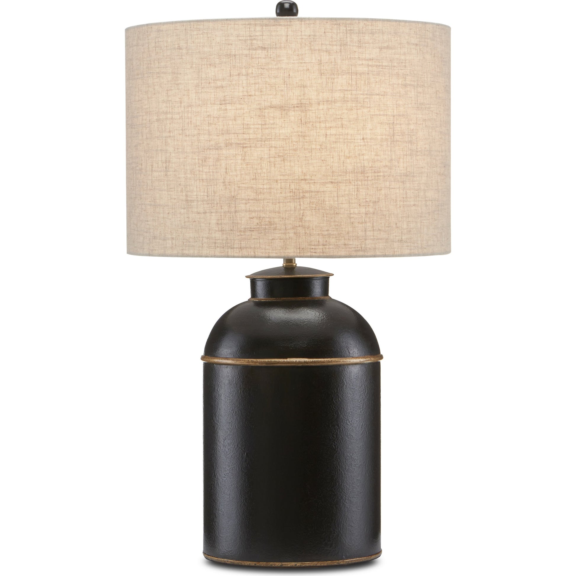 London Table Lamp by Currey and Company in black, gold. Made from wrought iron in a cottage & farmhouse style.