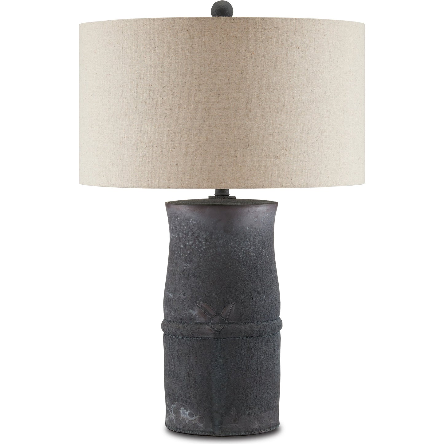 002 SI-1923889 | Additional Silo | Croft Table Lamp by Currey and Company in charcoal. Made from ceramic in a cottage & farmhouse style.