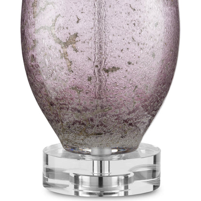 Optimist Table Lamp by Currey and Company. Made from glass, optic crystal in a traditional style.