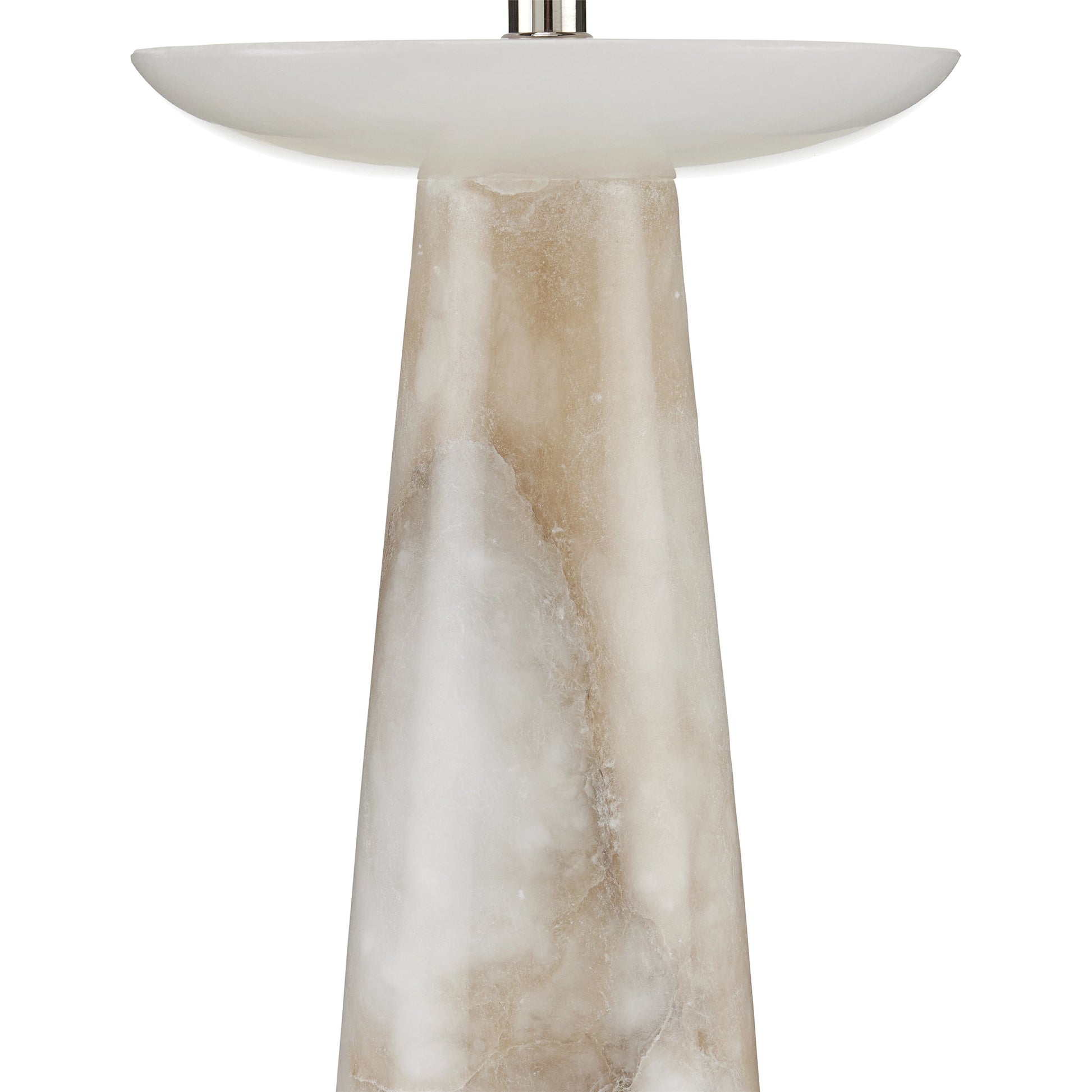 Pharos Alabaster Table Lamp by Currey and Company. Made from alabaster in a modern style.