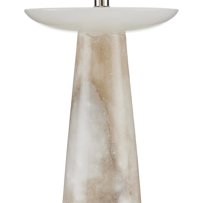 Pharos Alabaster Table Lamp by Currey and Company. Made from alabaster in a modern style.