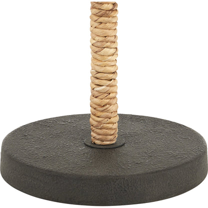 Annabelle Table Lamp by Currey and Company in natural, mole black. Made from metal in a cottage & farmhouse style.