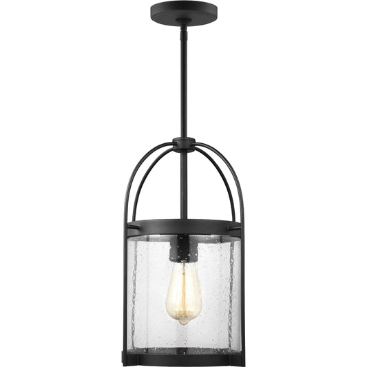 Kenny One Light Pendant by Visual Comfort & Co. in midnight black. Made from steel in a unique style.