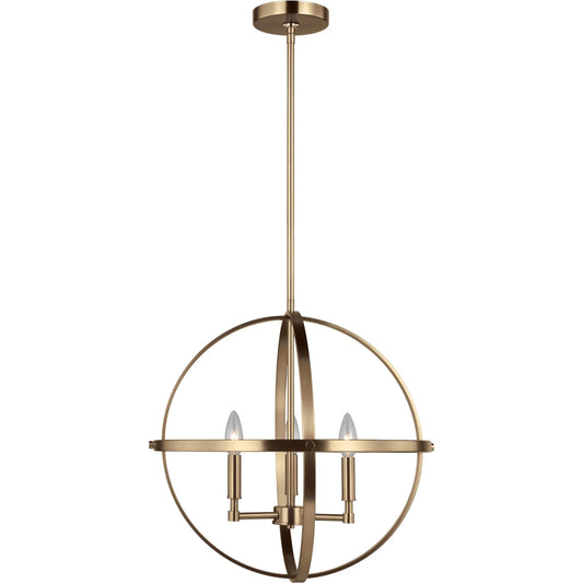 Exmoore Three Light Pendant by Visual Comfort & Co.. Made from steel in a unique style.
