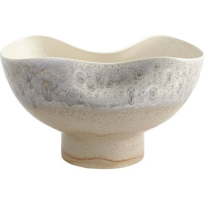 Cream Rises Dented Vase by Global Views in cream and ivory. Made from unique in a modern style.