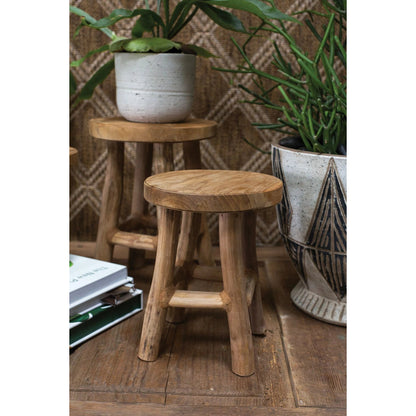 Cobble Stand by Accent Decor in natural. Made from wood in a modern style.