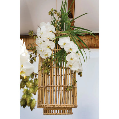 Tindra Lantern by Accent Decor in natural. Made from wood in a cottage & farmhouse style.