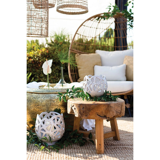 Burchen Stand by Accent Decor in natural. Made from wood in a unique style.