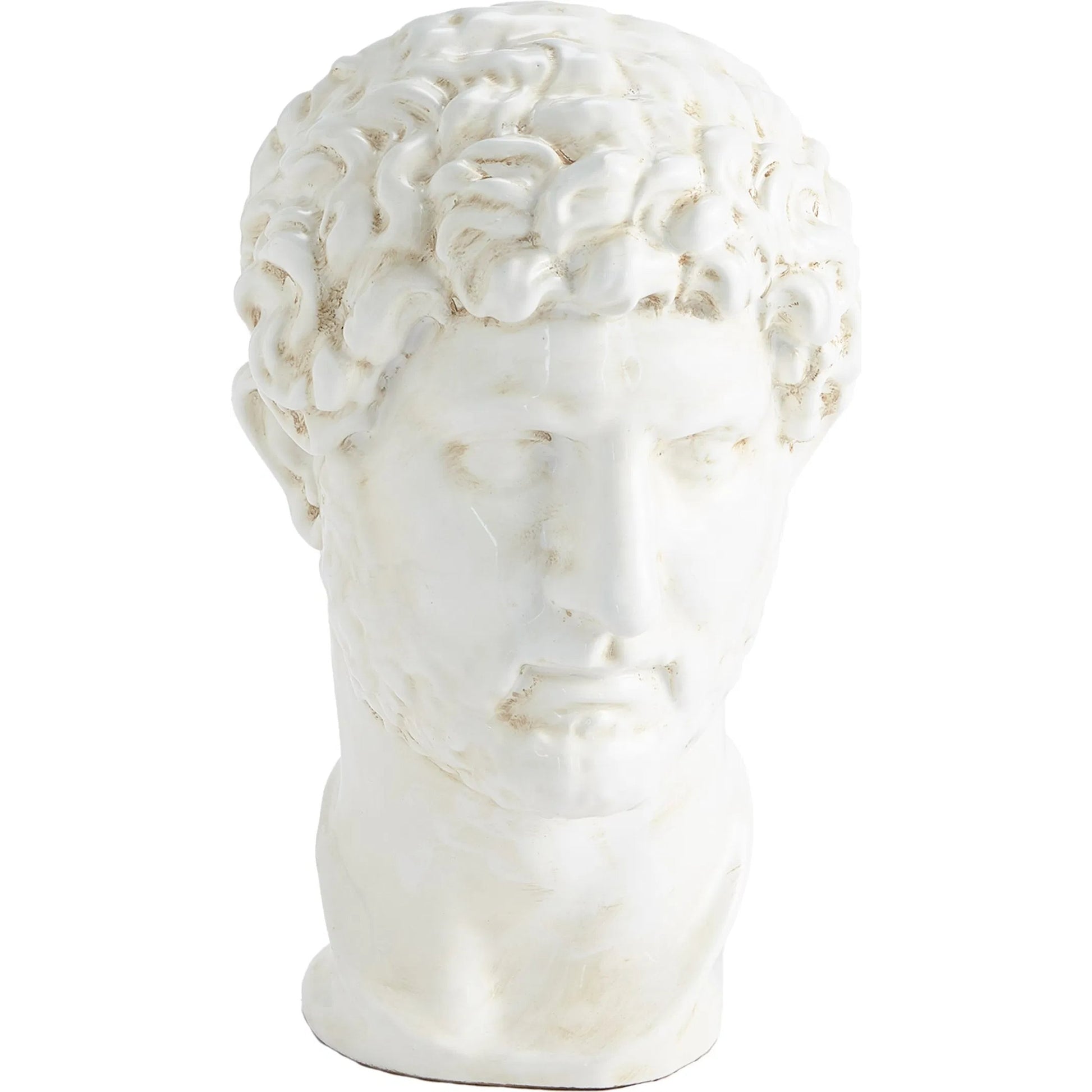 Hadrian Bust by Global Views in white. Made from unique in a modern style.