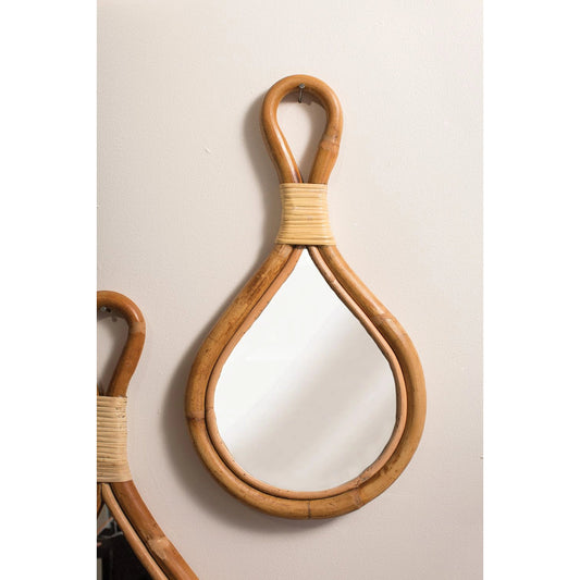 Harmon Mirror by Accent Decor in natural. Made from glass in a cottage & farmhouse style.