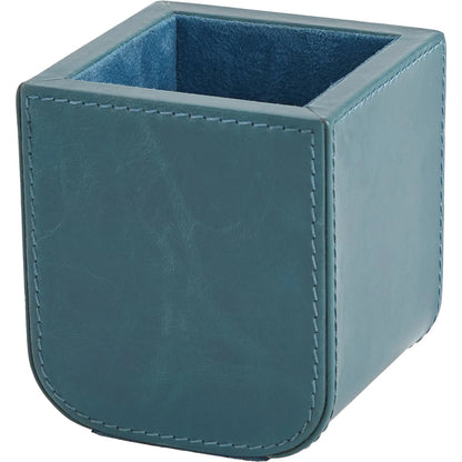 Radius Edge Leather Pencil Cup by Global Views. Made from unique in a transitional style.