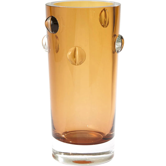 Glass Collection Vase by Global Views in amber. Made from unique in a eclectic & global style.