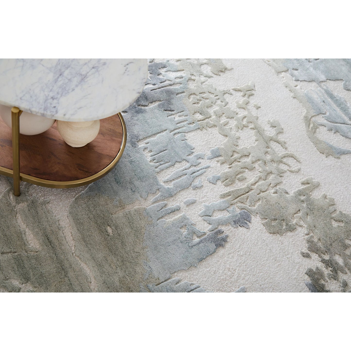 009 SI-2518413,SI-2518414,SI-2518415,SI-2518416,SI-2518417 | Lifestyle | Kendall KDL8A62F Rug by Feizy in ivory, blue, gray. Made from viscose, wool in a unique style.