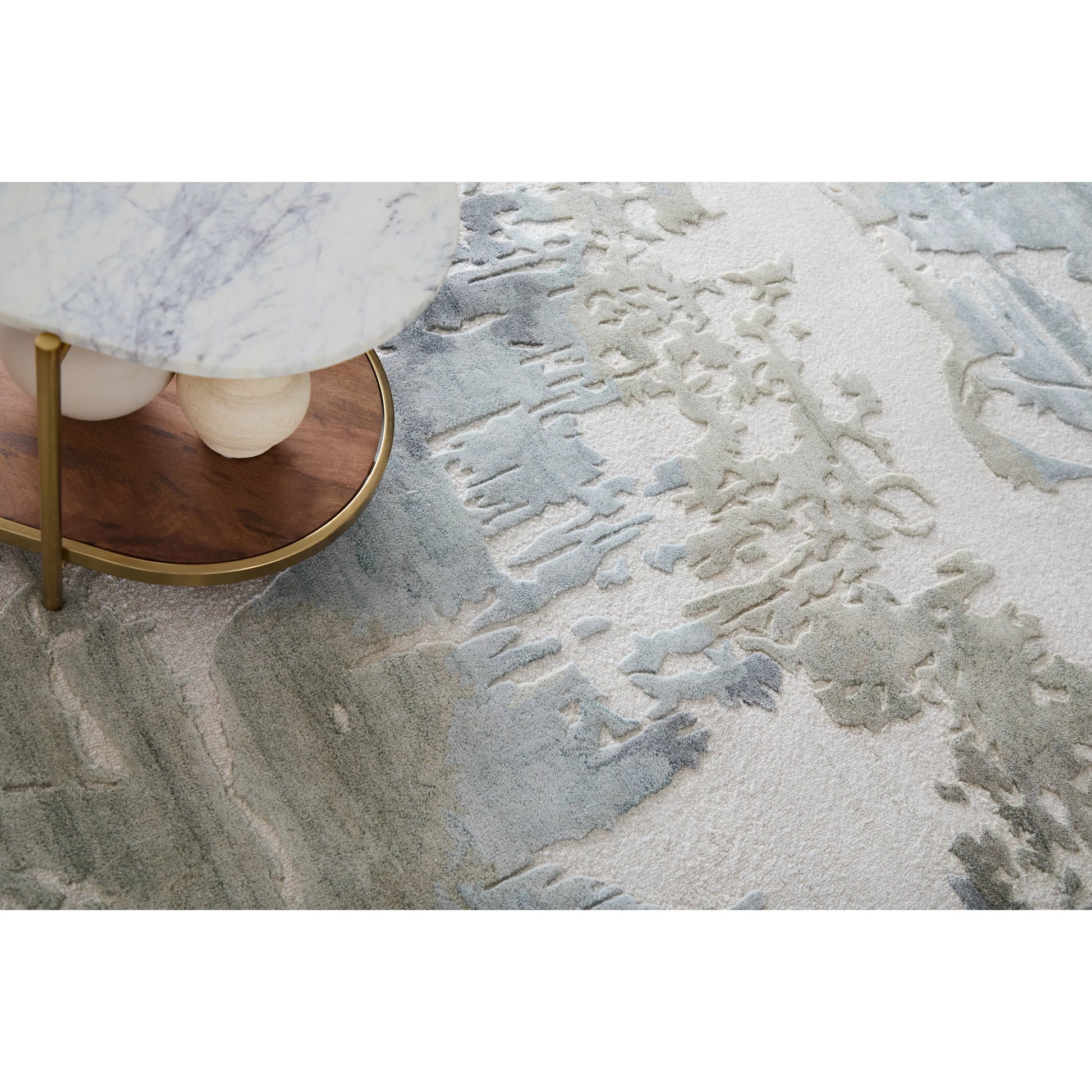 Kendall KDL8A62F Rug by Feizy in ivory, blue, gray. Made from viscose, wool in a unique style.