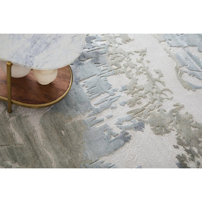 Kendall KDL8A62F Rug by Feizy in ivory, blue, gray. Made from viscose, wool in a unique style.